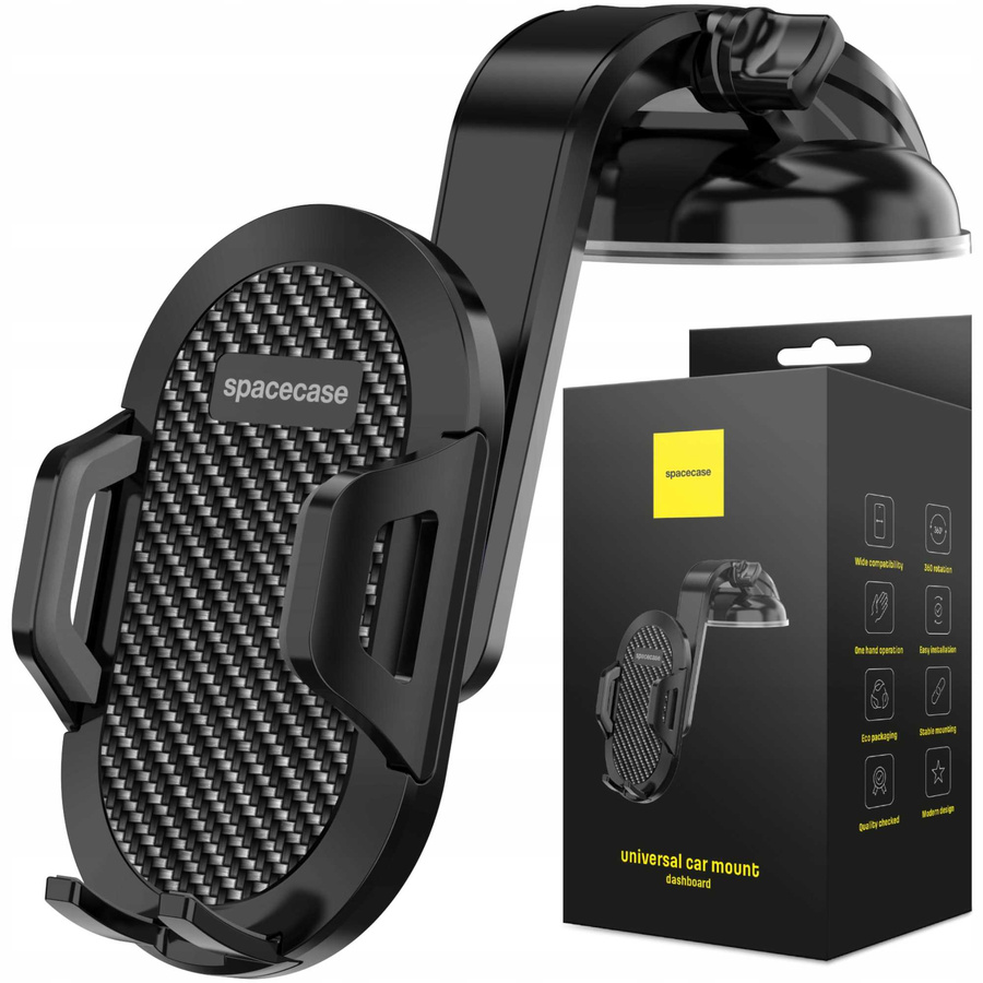 Spacecase Auto turētājs SC15 Universal Dash melns