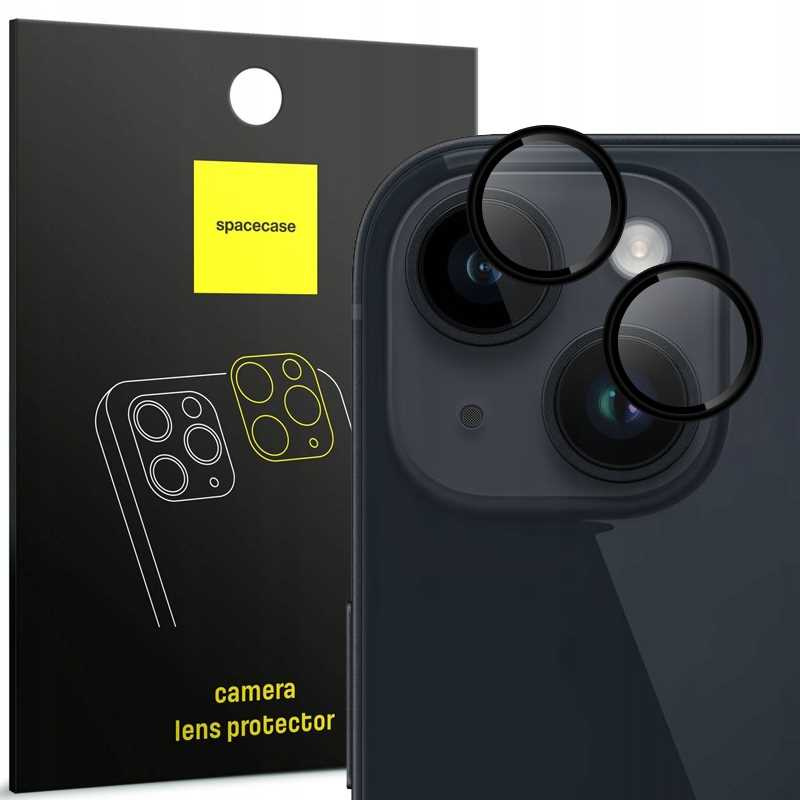 Spacecase Kameras aizsarggredzens iPhone 13/13 Mini melns