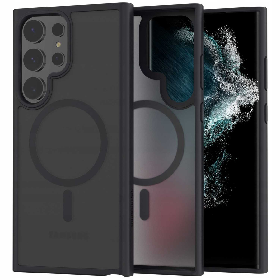 Spacecase Hibrīds magnētiskais maciņš Galaxy S22 Ultra melns