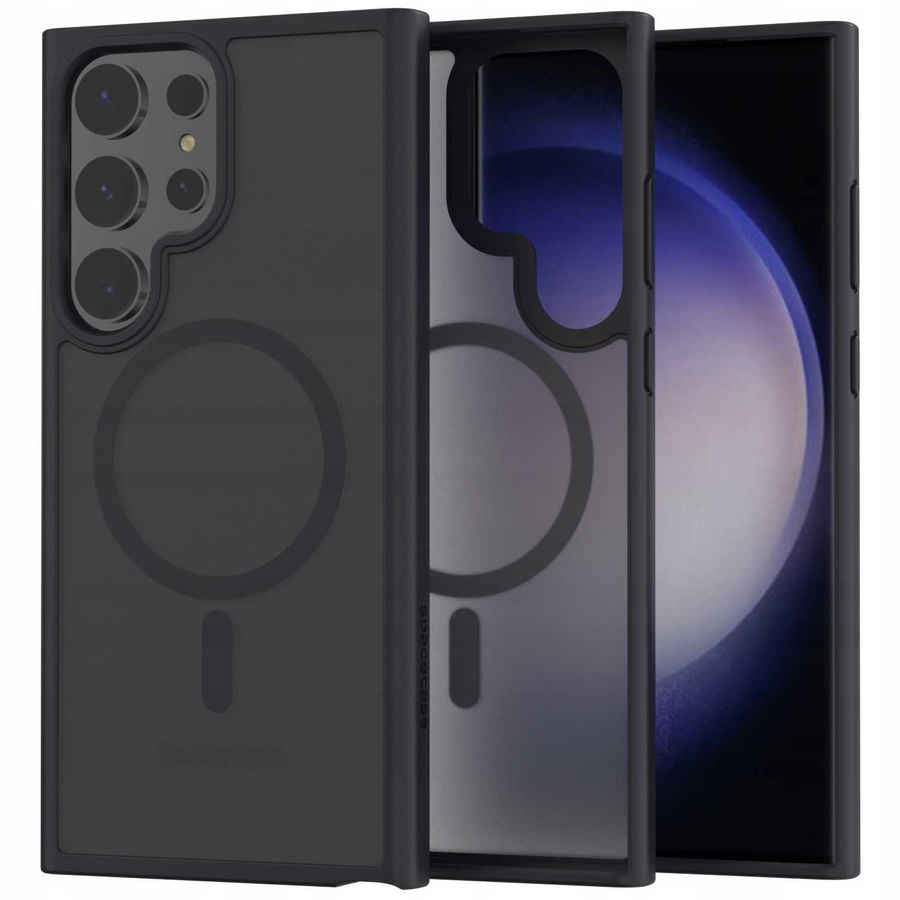 Spacecase Hibrīds magnētiskais maciņš Galaxy S23 Ultra melns
