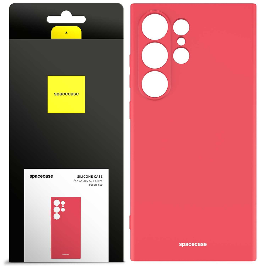 Spacecase Maciņš Silicone Case Galaxy S24 Ultra sarkans