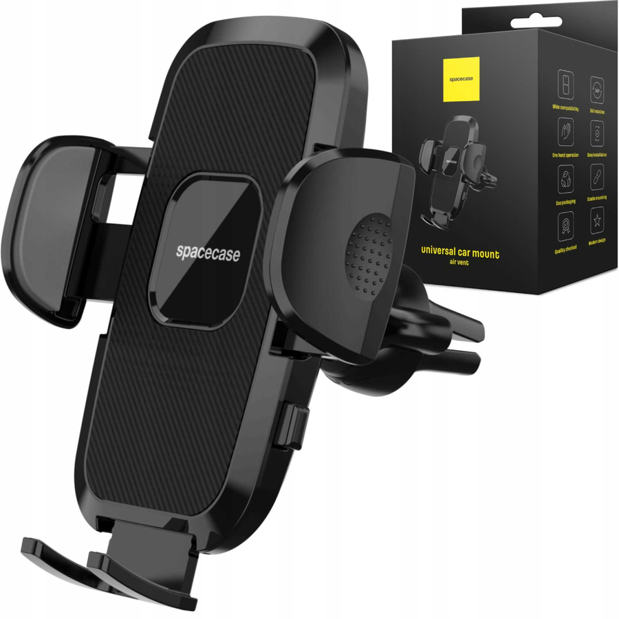 Spacecase Auto turētājs Car Holder SC20 Universal Air Vent melns