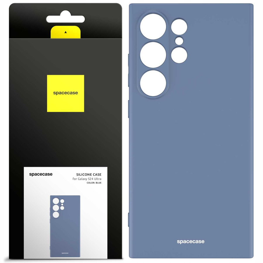 Spacecase Maciņš Silicone Case Galaxy S24 Ultra zils