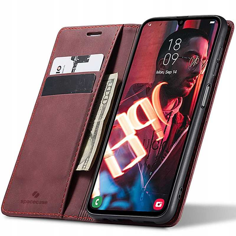 Spacecase Maciņš Wallet Galaxy A55 5G sarkans