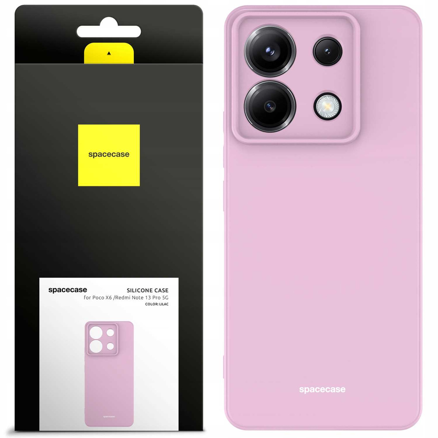 Spacecase Maciņš Silicone Case Poco X6 / RM Note 13 Pro 5G ceriņu