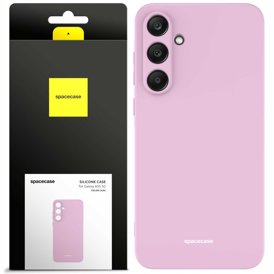 Spacecase Maciņš Silicone Case Galaxy A55 5G ceriņu