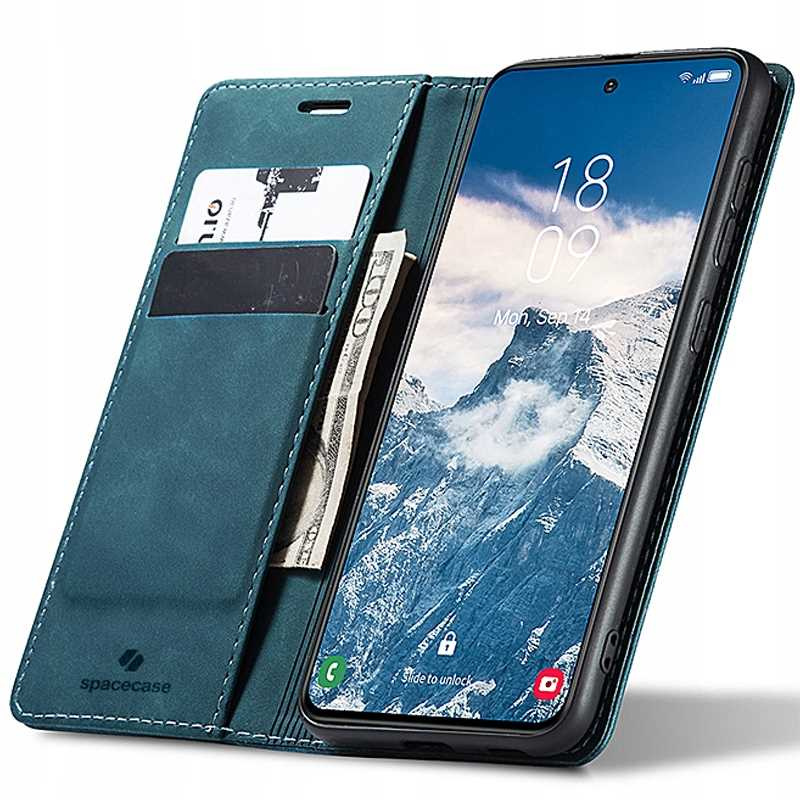 Spacecase Maciņš Wallet Galaxy S24 zils