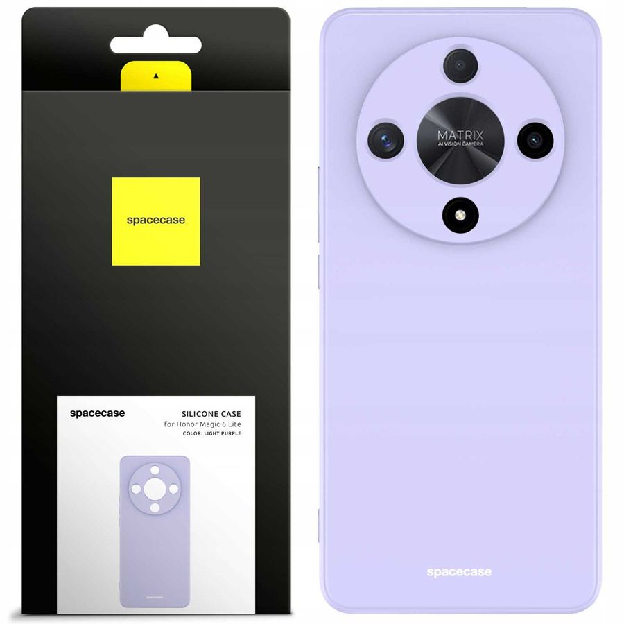 Spacecase Maciņš Silicone Case Honor Magic 6 lite gaiši violets