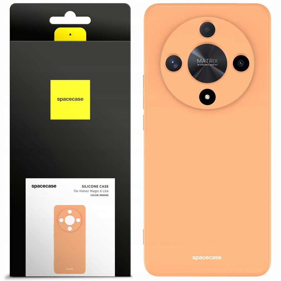 Spacecase Maciņš Silicone Case Honor Magic 6 lite oranžs
