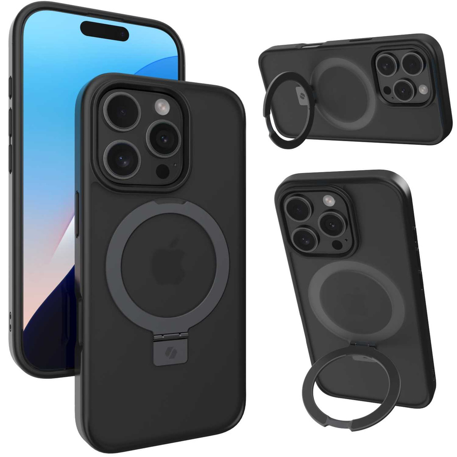 Spacecase Maciņš Ring Pro Mag iPhone 16 Pro melns