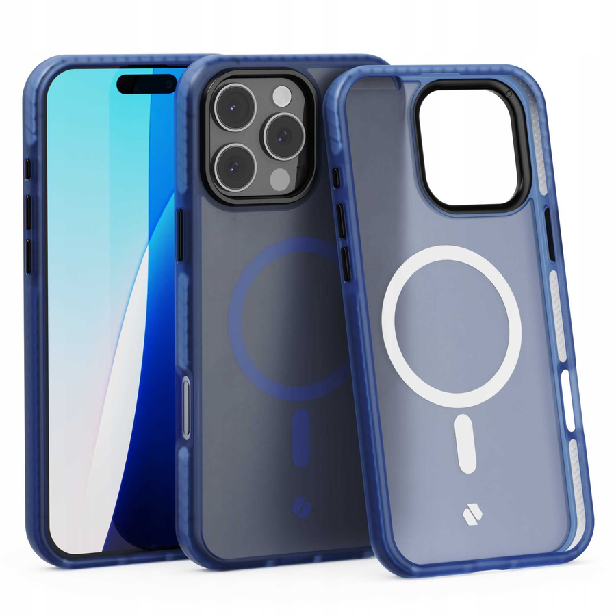 Spacecase Maciņš Hybrid Fusion Mag iPhone 16 Pro Max tumši zils