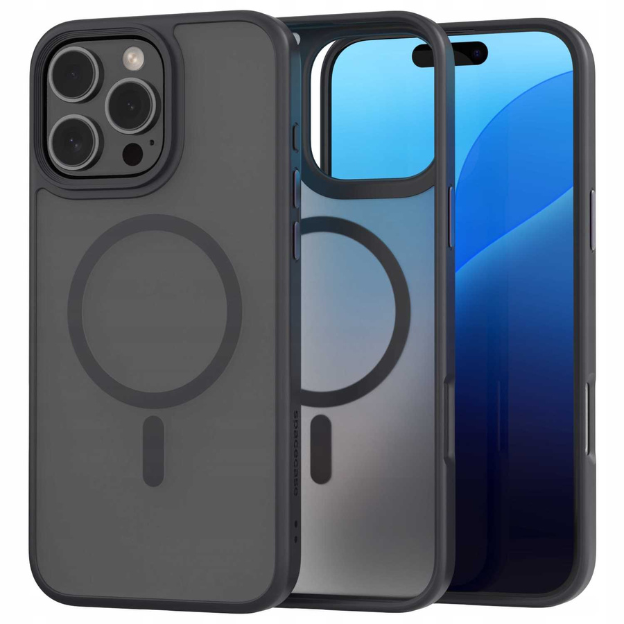 Spacecase Maciņš Hybrid Mag iPhone 16 Pro Max melns