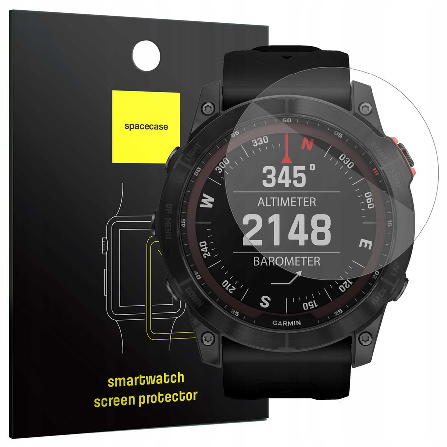 Spacecase Rūdīts stikls SW Glass 2.5D Garmin Fenix 8 51mm