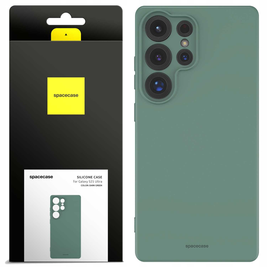 Spacecase Silikona maciņš 3.0 Galaxy S25 Ultra tumši zaļš