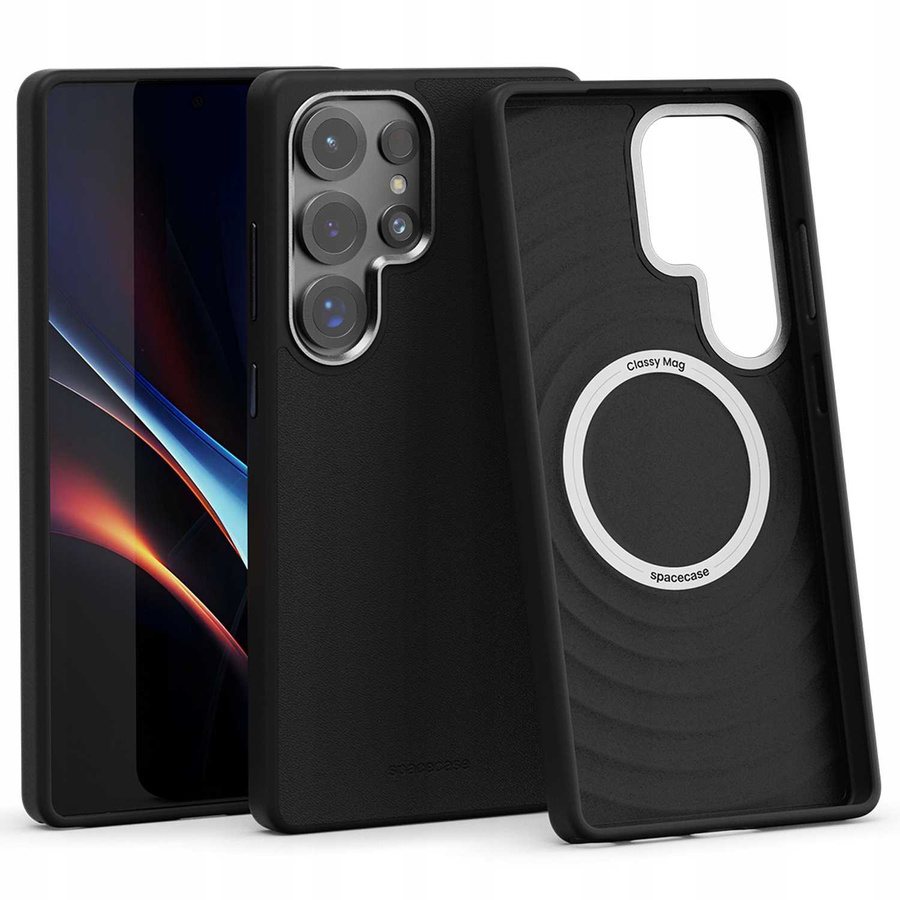 Spacecase Classy Mag maciņš Galaxy S25 Ultra melns