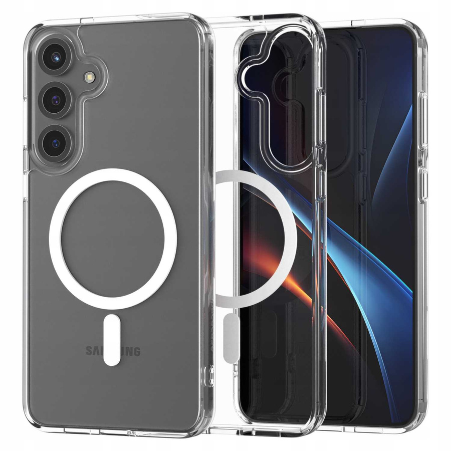 Spacecase Caurspīdīgs Mag maciņš Galaxy S25+