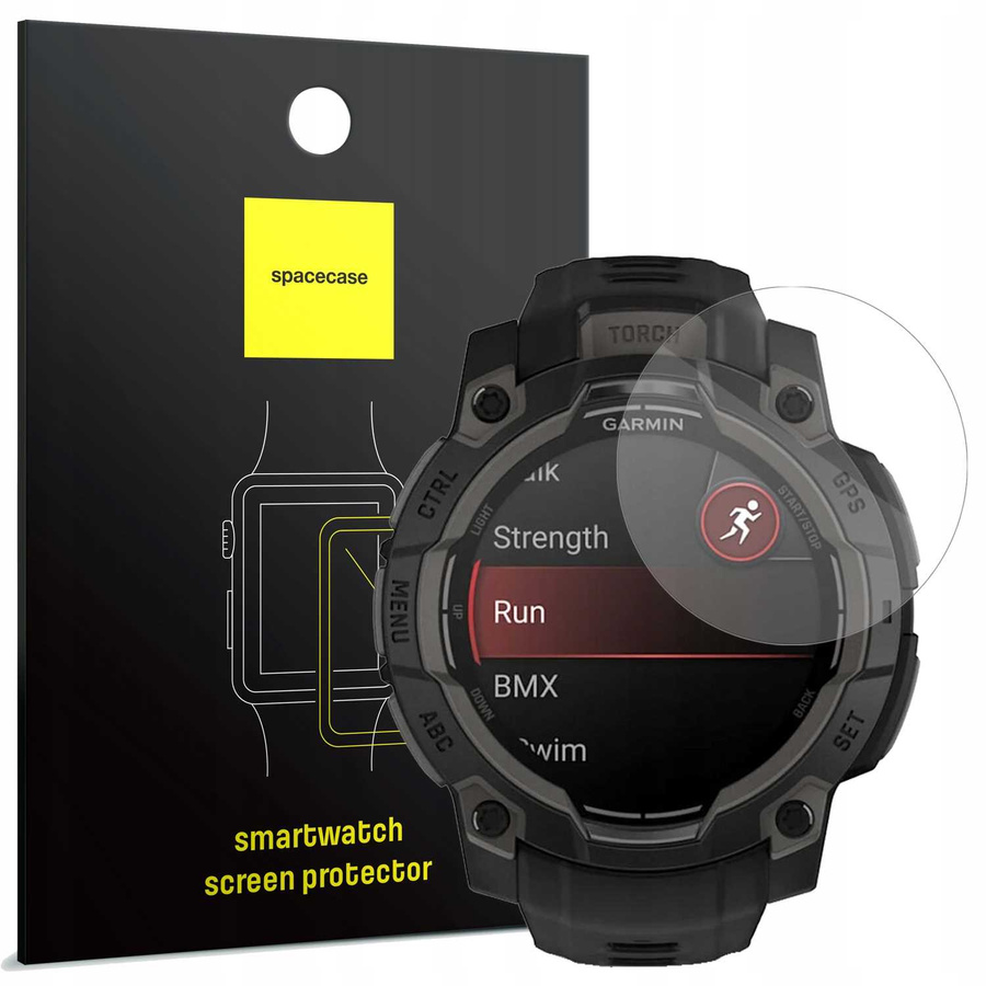 Spacecase Rūdīts stikls SW Glass 2.5D Garmin Instinct 3 50mm