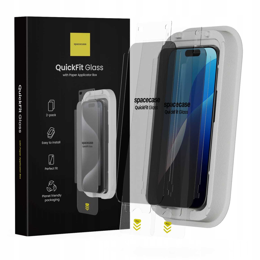 Spacecase Privātuma stikls QuickFit Privacy Glass iPhone 16 Pro Max
