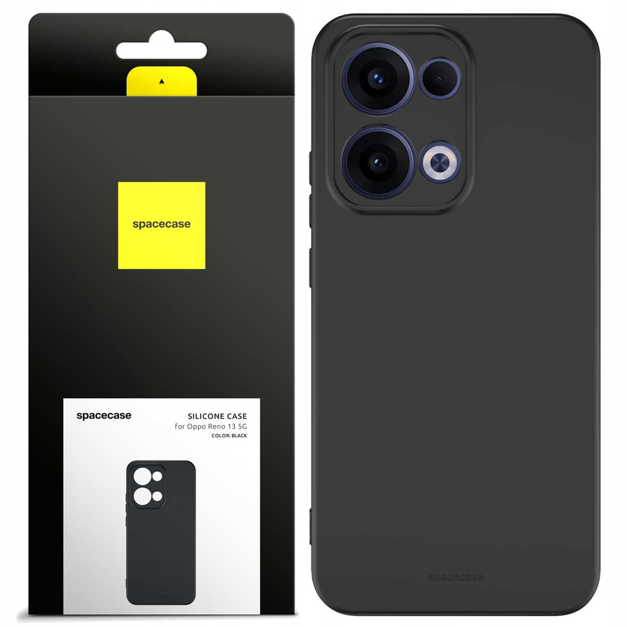Spacecase Silikona maciņš 3.0 Oppo Reno13 5G melns