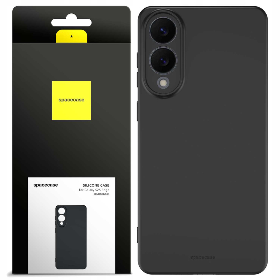 Spacecase Silikona maciņš 3.0 Galaxy S25 Edge melns