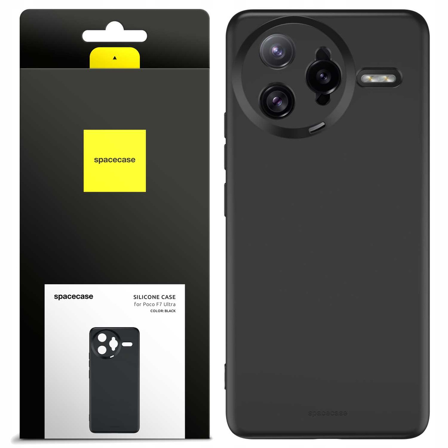 Spacecase Silikona maciņš 3.0 Poco F7 Ultra melns