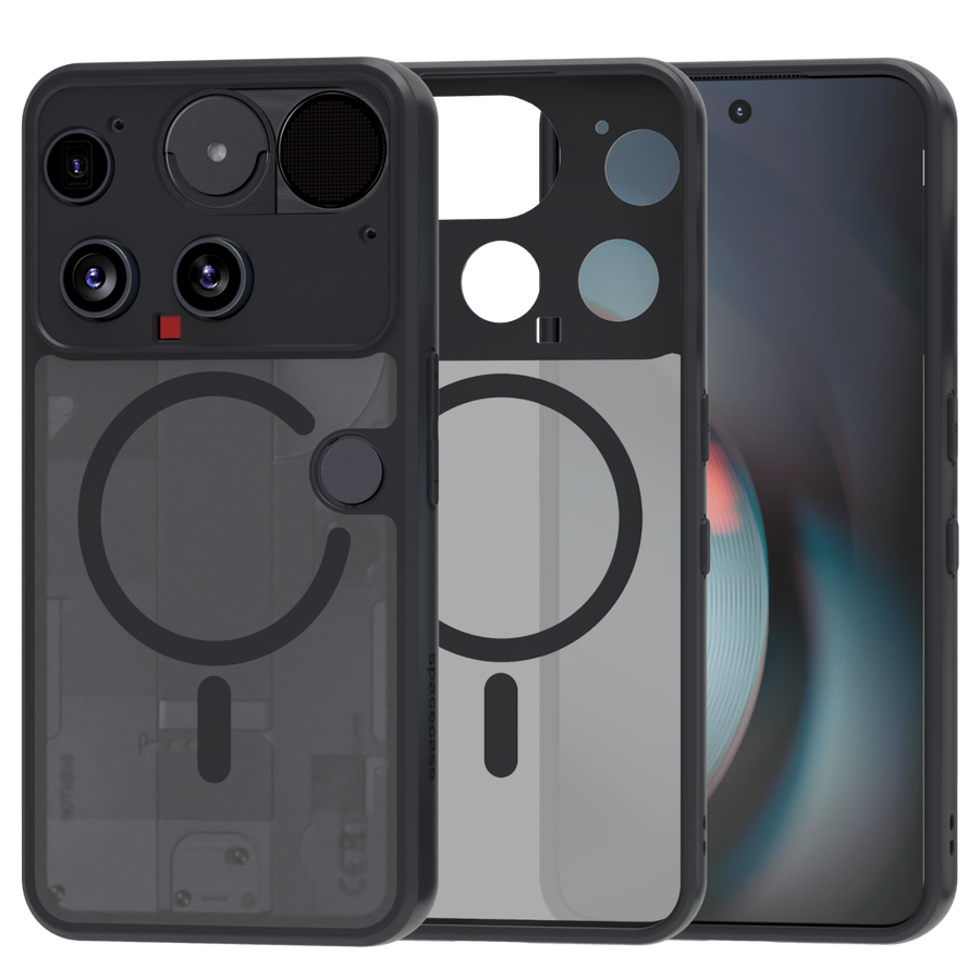 Spacecase Hybrid Mag maciņš Nothing Phone (3) melns