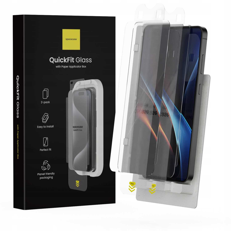 Spacecase Rūdīts stikls QuickFit Glass Galaxy S24+/S25+