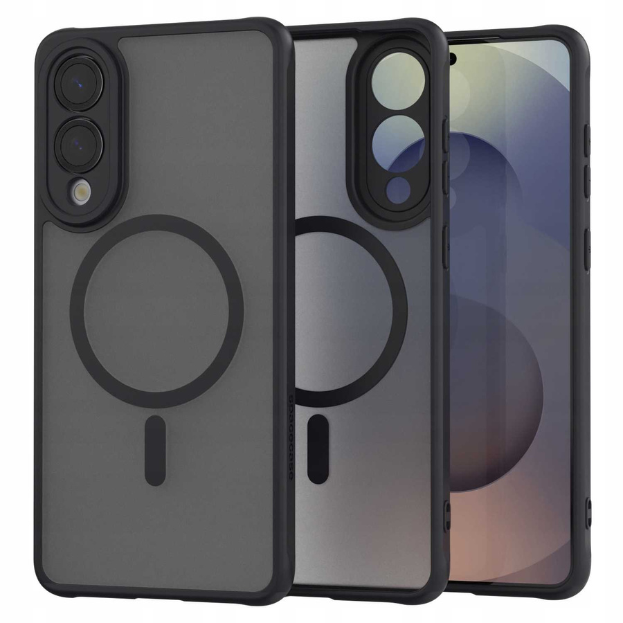 Spacecase Hybrid Mag maciņš Galaxy S25 Edge melns