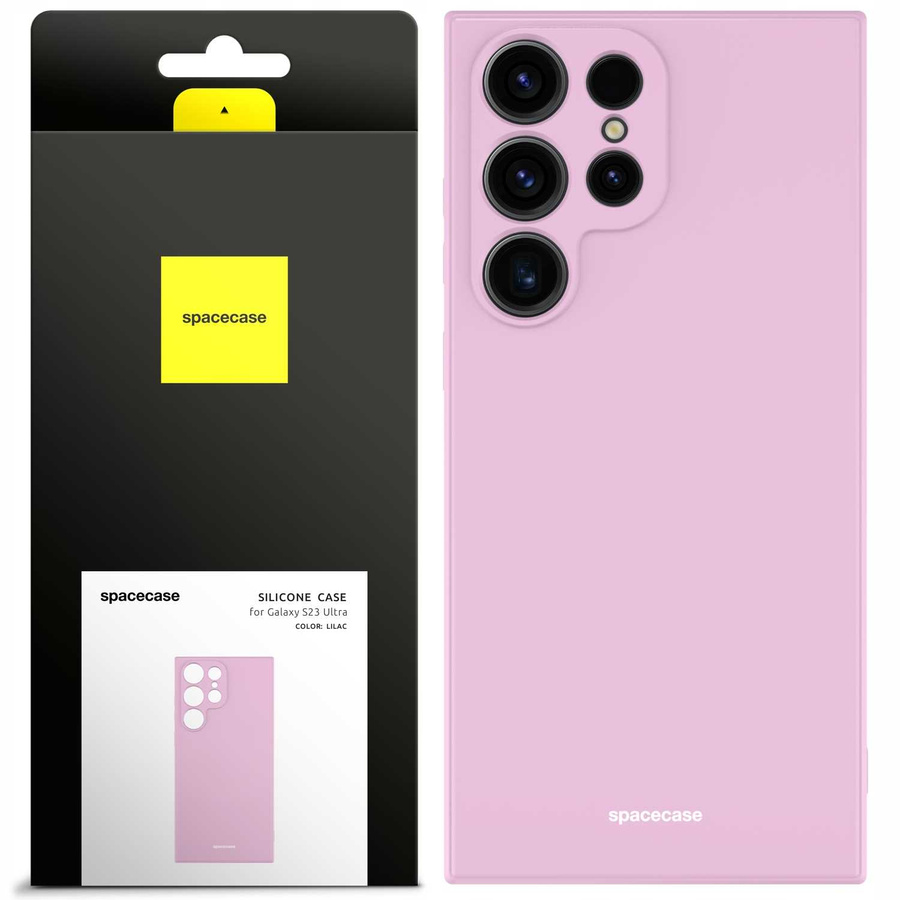 Spacecase Silikona maciņš Galaxy S23 Ultra ceriņu