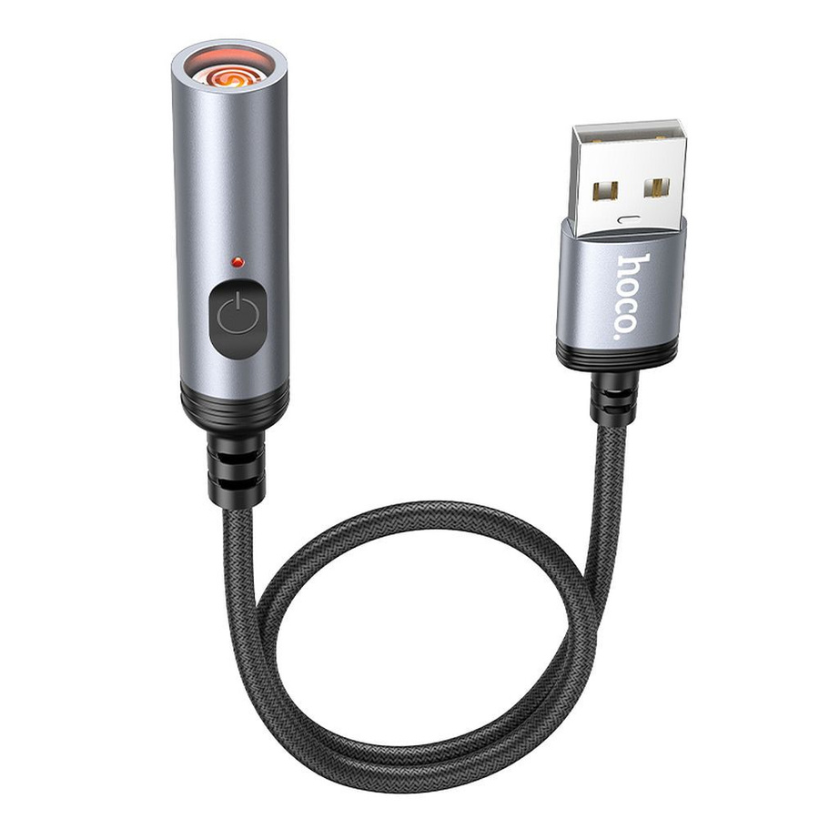 Adapteris USB A uz auto piepīpētāju Hoco 0,3 m UA30 melns