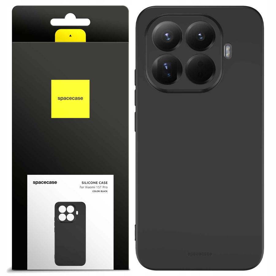 Spacecase Maciņš Silicone 3.0 Xiaomi 15T Pro melns