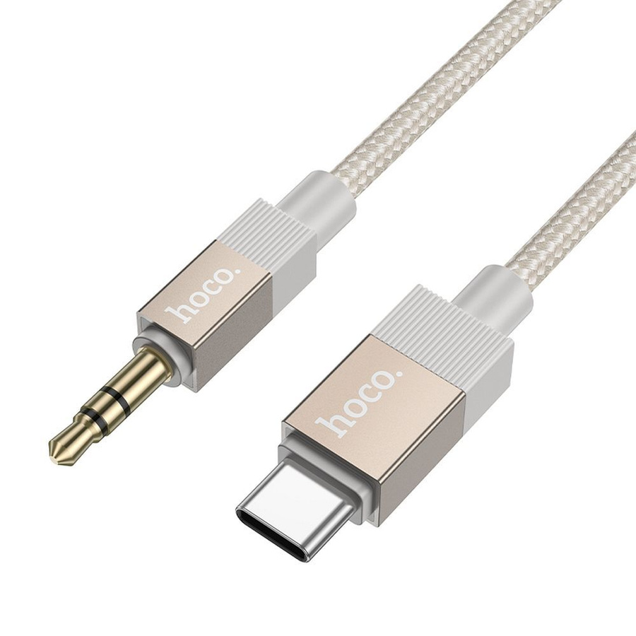 Kabel AUX Jack 3,5 mm (męski) do USB C (męski) Hoco 1 m UPA32B zeltains