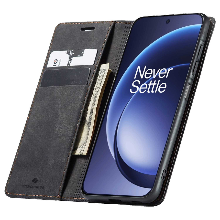 Spacecase Maciņš Wallet OnePlus 15 melns
