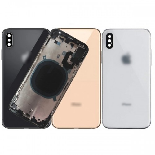 Aizmugurējais vāciņš Saderīgs ar iPhone Xs Max full housing / Balts / OEM