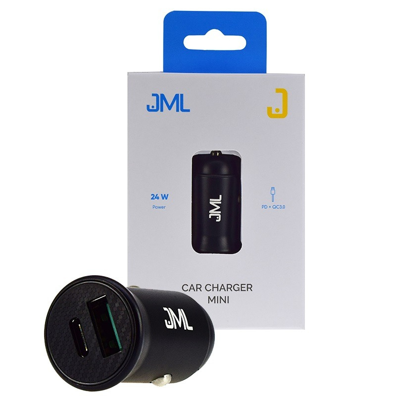 JML CC-103 Auto lādētājs 2 x USB 4.8A PD