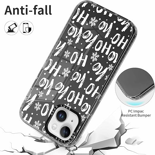 Pnakqil Christmas Maciņš iPhone 16 Ho! ho! Melns