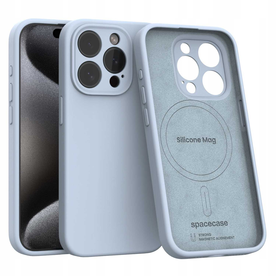 Spacecase Maciņš Silicone Mag iPhone 17 Pro oranžs