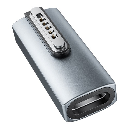 Adapteris Essager "Zeus" melns (In: Type-C / Out: Magsafe3)