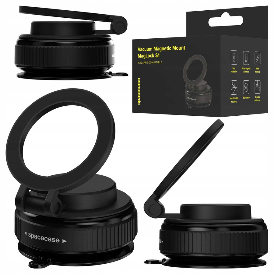 Spacecase Vacuum Magnetic Mount MagLock S1