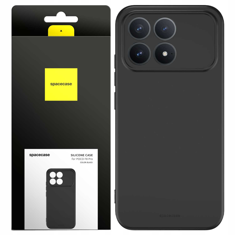 Silikona futrālis 3.0 Poco F8 Pro melns