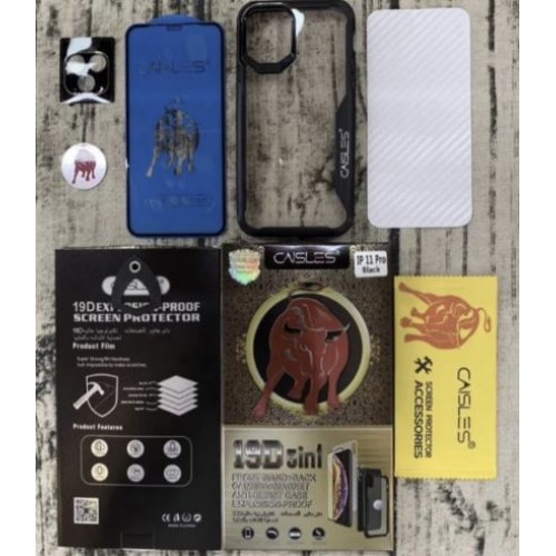 Screen Protection RedBull Set (flexible + camera lens protection + maciņš) iPhone X / 11 Pro