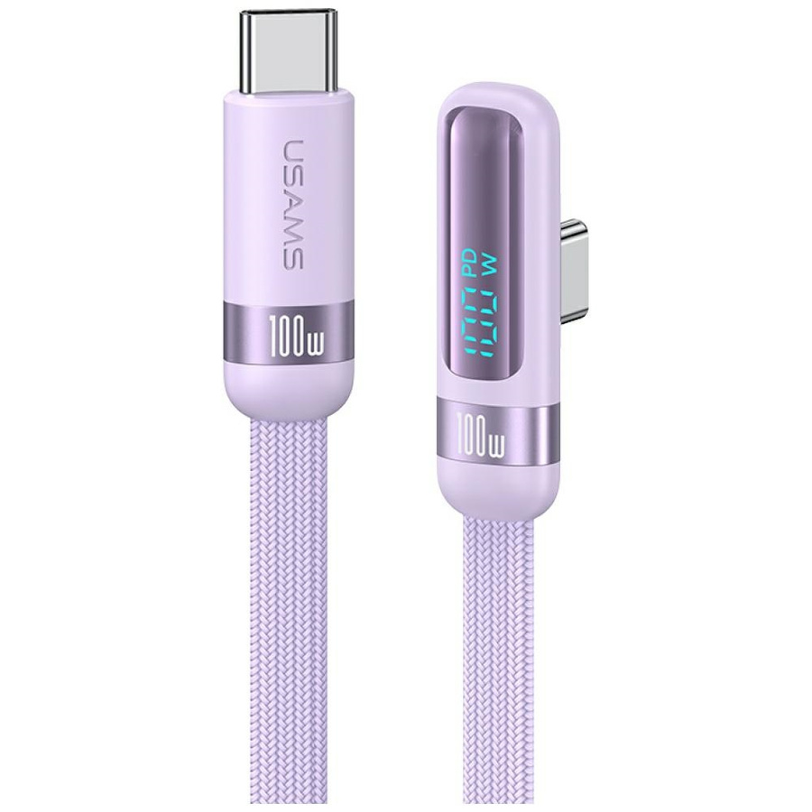 Kabelis USAMS US-SJ653 PD 100W USB-C/USB-C 1.2m violets