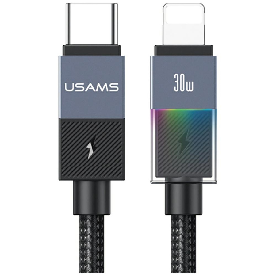 Kabelis USAMS SJ776 PD 30W USB-C/Lightning 1.2m tarnish