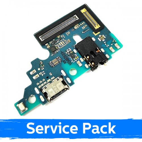 Charging Port Saderīgs ar Samsung A515 2020 A51 Ar Flex / Plata 100% Original (Service Pack)