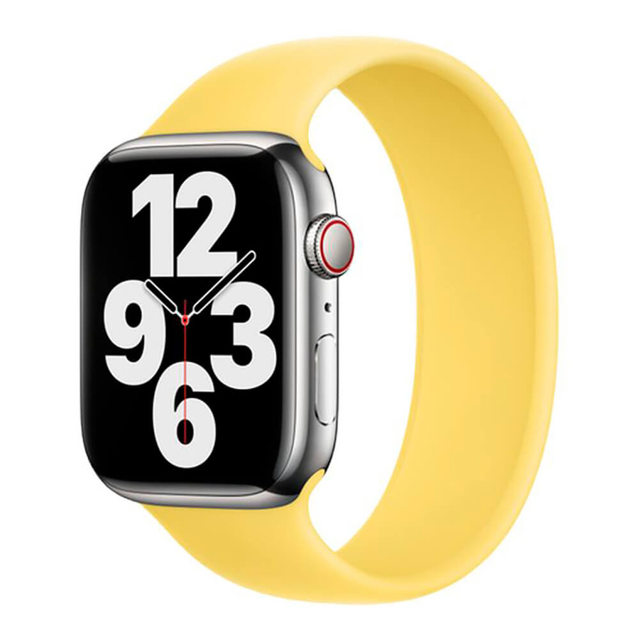 APPLE SIKSNIŅA APPLE WATCH SOLO LOOP 42/44/45MM SIZE 9 LEMON ZEST bez iepakojuma