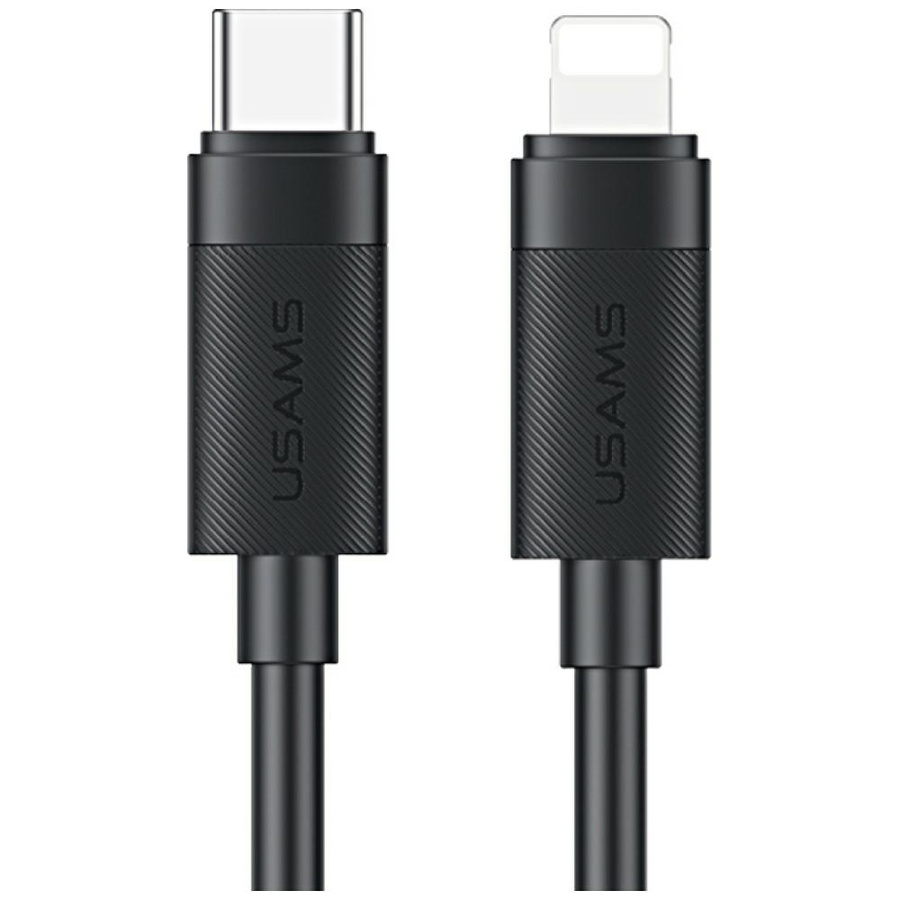 Kabelis USAMS U94 30W USB-C uz Lightning 1m melns
