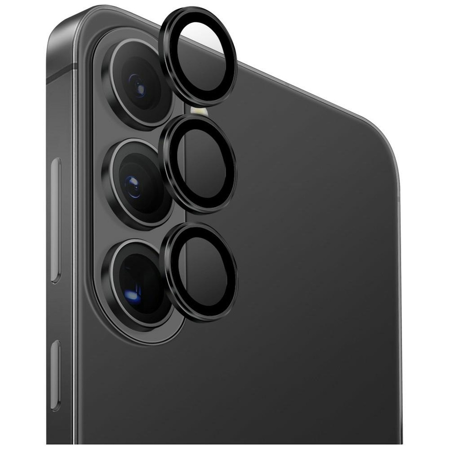 UNIQ Optix Aluminium Camera Lens kameras stikls Samsung Galaxy S26 / S26 Plus melns