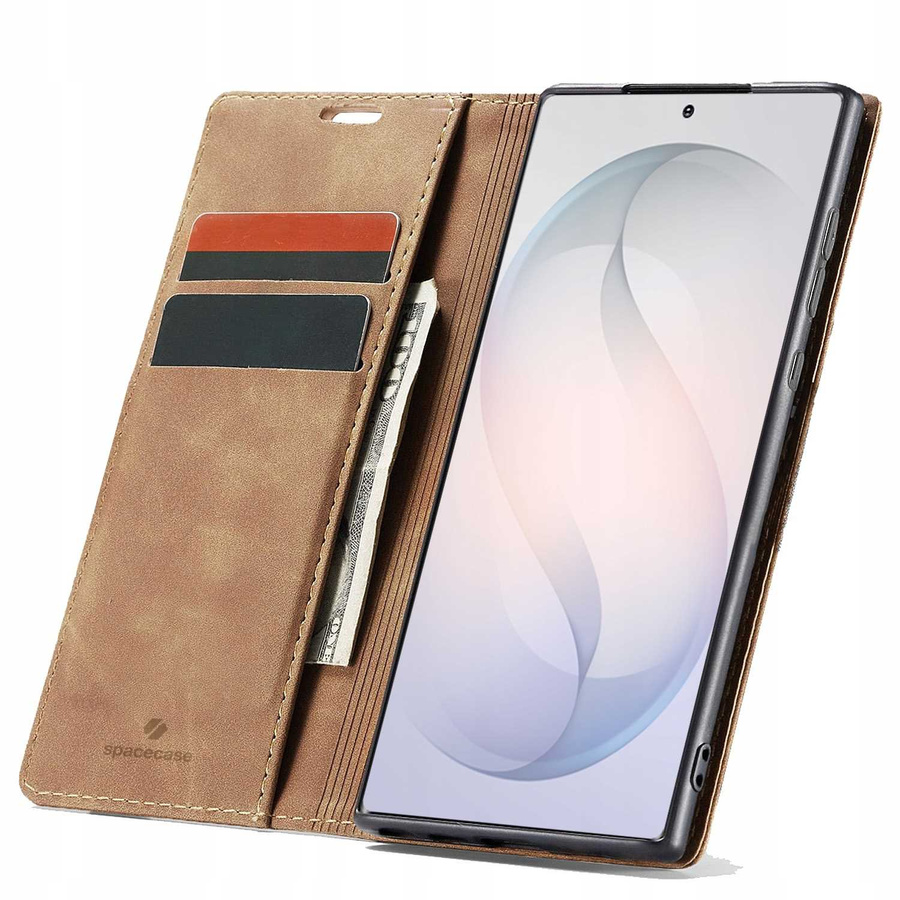 Spacecase Etui Wallet Galaxy S26 Ultra light brown