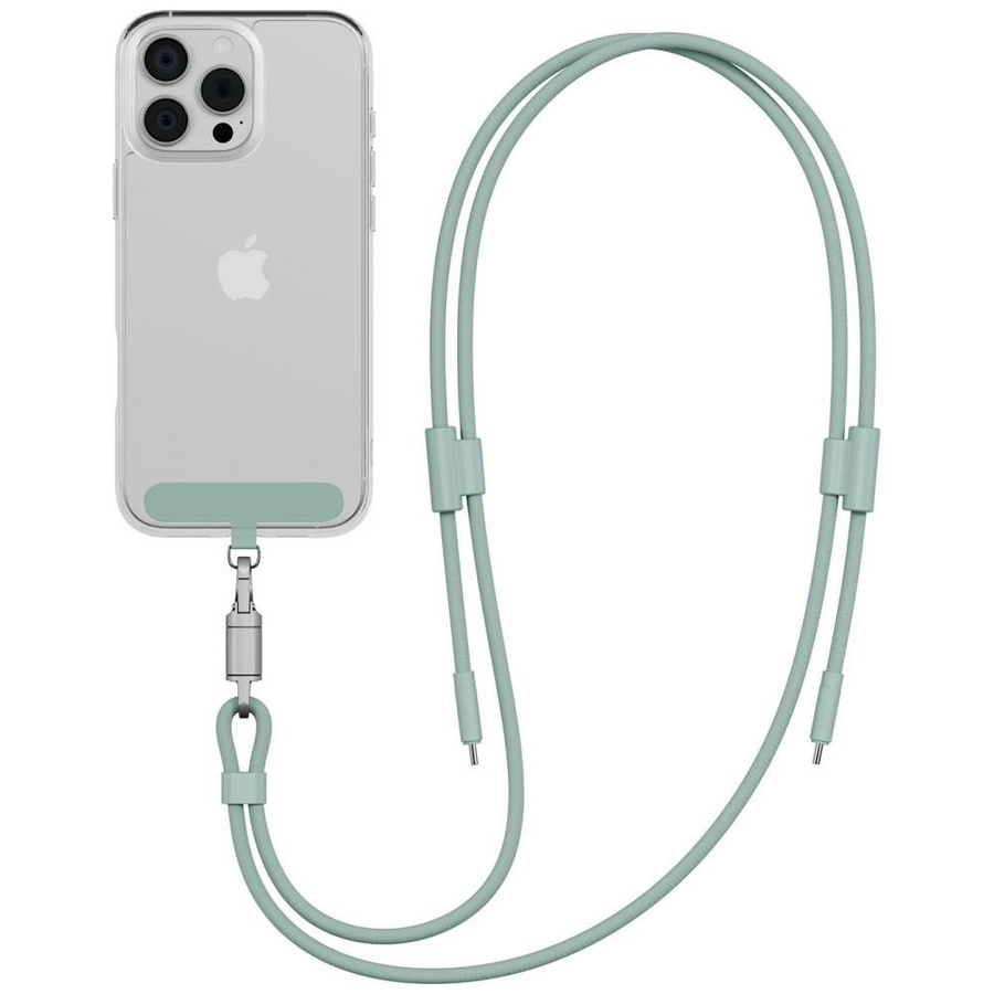 Kabelis ENERGEA Lasso Lanyard siksniņa telefonam USB-C - USB-C 1.5m 240W salvijas
