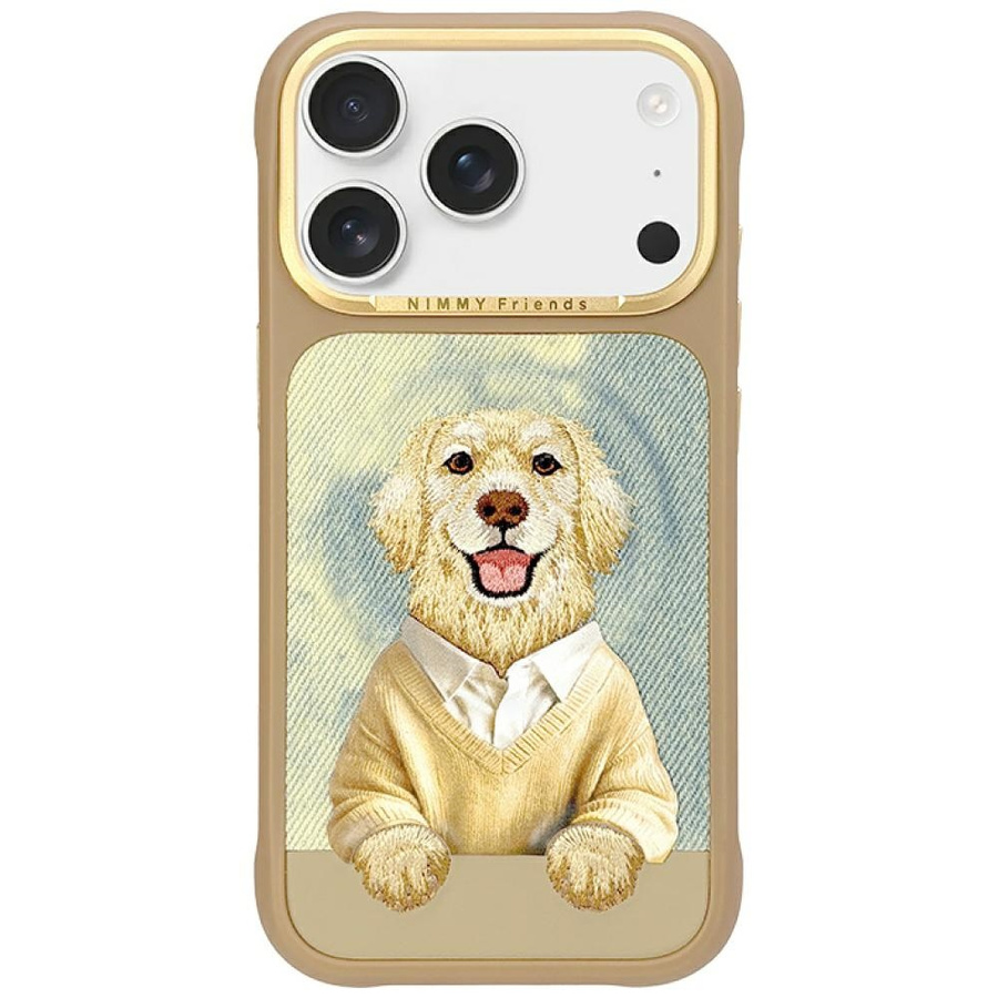 Nimmy Gentle Pets Series Dog MagSafe maciņš iPhone 17 Pro Max brūns